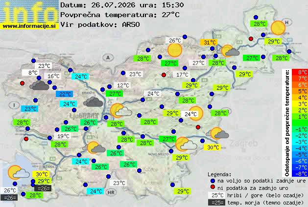 Trenutno vreme Ljubljana