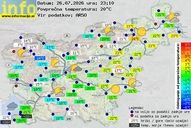 Trenutno vreme Zagorje ob Savi