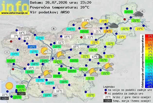 Trenutno vreme Škofja Loka