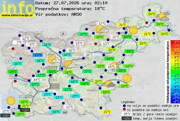 Trenutno vreme Ljubljana
