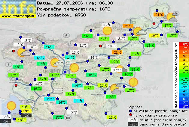 Trenutno vreme Kranjska Gora