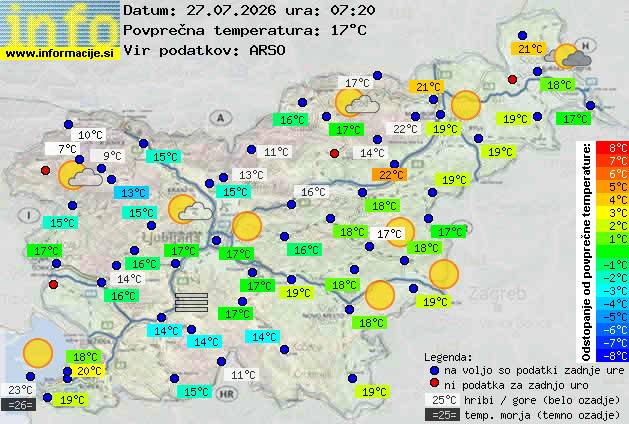 Trenutno vreme Jesenice