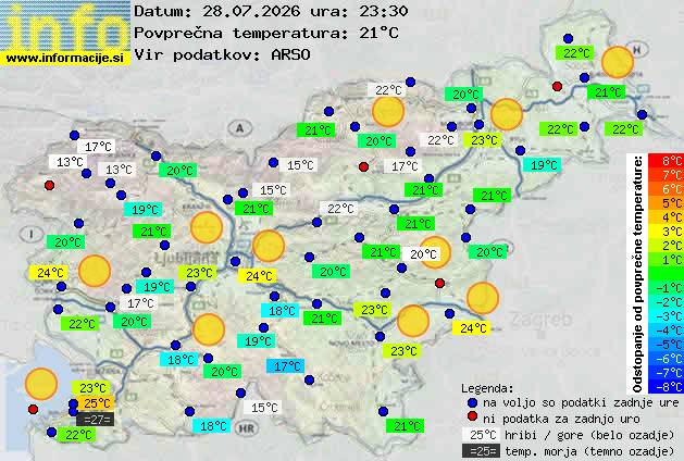 Trenutno vreme Nova Gorica