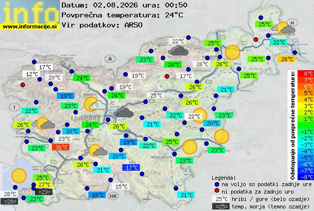 Trenutno vreme Ljubljana