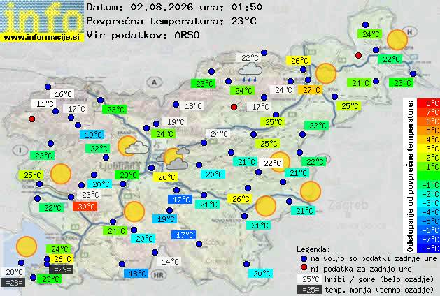 Trenutno vreme Ljubljana
