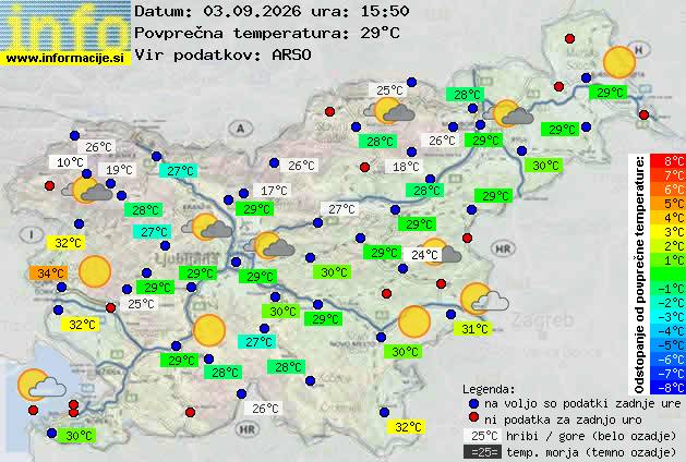 Aktuelles Wetter Celje