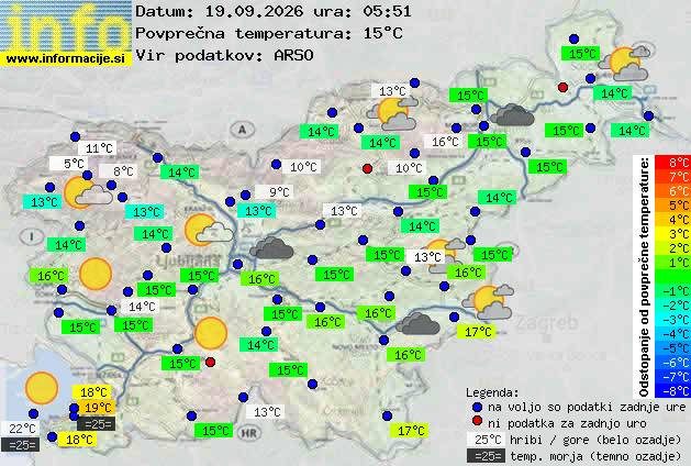 Trenutno vreme Ljubljana