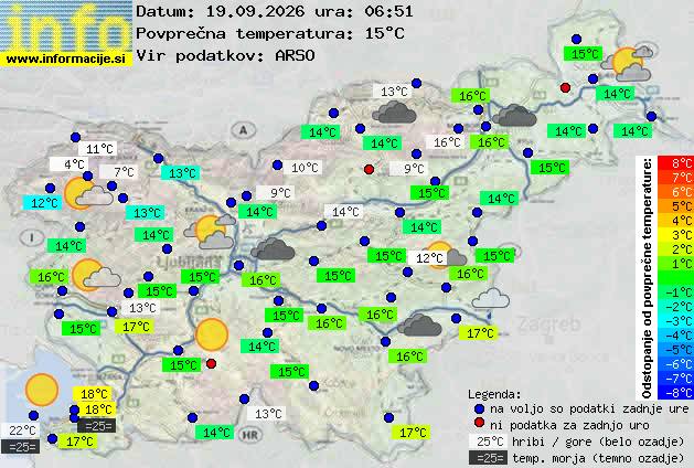 Trenutno vreme Ljubljana