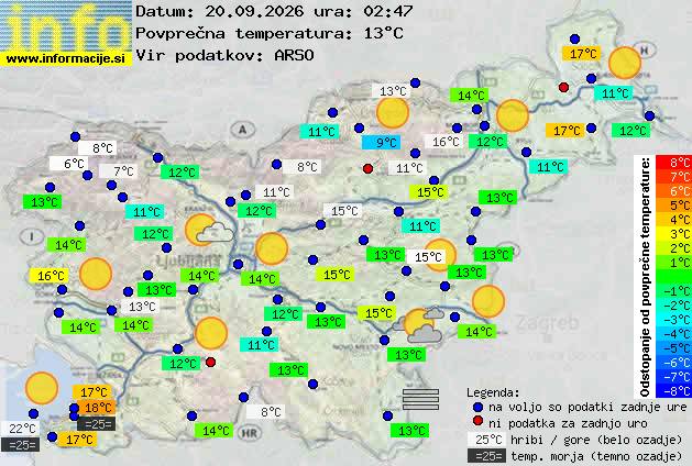 Trenutno vreme Ljubljana
