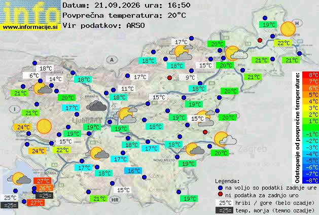 Trenutno vreme Ljubljana