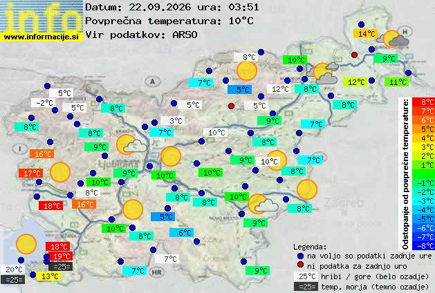 Trenutno vreme Nova Gorica