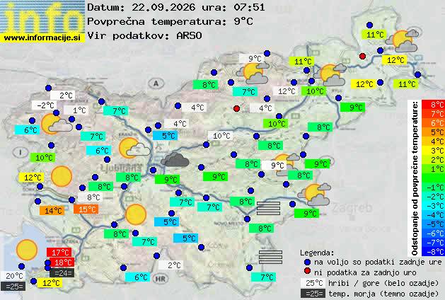 Trenutno vreme Postojna