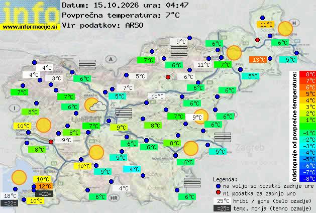 Trenutno vreme Ljubljana